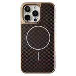 For iPhone 16 Pro Pita Series MagSafe TPU + PC Texture Phone Case(Gold)