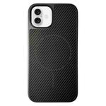 For iPhone 16 Plus Pita Series MagSafe TPU + PC Texture Phone Case(Black)