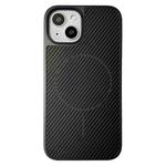 For iPhone 15 Pita Series MagSafe TPU + PC Texture Phone Case(Black)