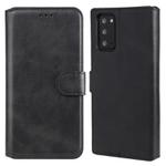 For Samsung Galaxy Note 20 Classic Calf Texture PU + TPU Horizontal Flip Leather Case, with Holder & Card Slots & Wallet(Black)