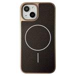 For iPhone 13 Pita Series MagSafe TPU + PC Texture Phone Case(Gold)