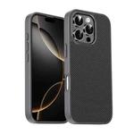 For iPhone 16 Pro Max Pita Series TPU + PC Texture Phone Case(Grey)