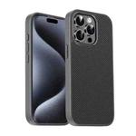 For iPhone 15 Pro Max Pita Series TPU + PC Texture Phone Case(Grey)