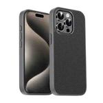 For iPhone 15 Pro Pita Series TPU + PC Texture Phone Case(Grey)