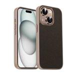 For iPhone 15 Plus Pita Series TPU + PC Texture Phone Case(Gold)