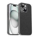 For iPhone 15 Plus Pita Series TPU + PC Texture Phone Case(Grey)