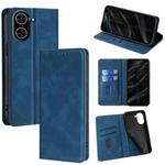 For Redmi A5 4G 171.7mm Skin Feel Magnetic Leather Phone Case(Blue)