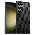 For Samsung Galaxy S23 Ultra 5G Pita Series TPU + PC Texture Phone Case(Black)