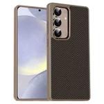 For Samsung Galaxy S24+ 5G Pita Series TPU + PC Texture Phone Case(Gold)