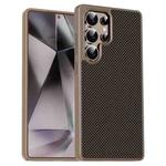 For Samsung Galaxy S24 Ultra 5G Pita Series TPU + PC Texture Phone Case(Gold)