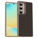 For Samsung Galaxy S25+ 5G Pita Series TPU + PC Texture Phone Case(Gold)