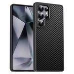 For Samsung Galaxy S25 Ultra 5G Pita Series TPU + PC Texture Phone Case(Black)