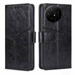 For TCL 50 XL Geometric Stitching Leather Phone Case(Black)