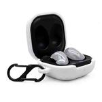 For Samsung Galaxy Buds Live Anti-fall Silicone Earphone Protective Case with Hook(White)