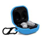 For Samsung Galaxy Buds Live Anti-fall Silicone Earphone Protective Case with Hook(Blue)