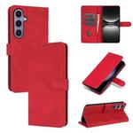 For Samsung Galaxy S25 5G AZNS Skin Feel Calf Texture Flip Leather Phone Case(Red)