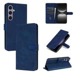 For Samsung Galaxy S25+ 5G AZNS Skin Feel Calf Texture Flip Leather Phone Case(Blue)