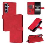 For Samsung Galaxy S25+ 5G AZNS Skin Feel Calf Texture Flip Leather Phone Case(Red)