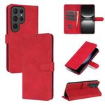 For Samsung Galaxy S25 Ultra 5G AZNS Skin Feel Calf Texture Flip Leather Phone Case(Red)