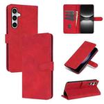 For Samsung Galaxy S25 FE 5G AZNS Skin Feel Calf Texture Flip Leather Phone Case(Red)