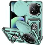 For Redmi Note 14 Pro+ 5G Global Sliding Camshield Holder Phone Case(Green)
