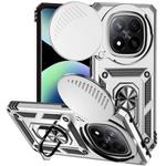 For Redmi Note 14 Pro+ 5G Global Sliding Camshield Holder Phone Case(Silver)