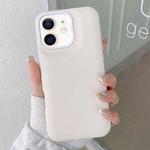For iPhone 11 Leather Texture Phone Case(White)