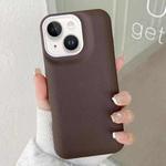 For iPhone 14 Leather Texture Phone Case(Coffee)