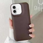 For iPhone 16 Leather Texture Phone Case(Coffee)