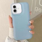 For iPhone 16 Plus Leather Texture Phone Case(Sky Blue)