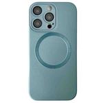 For iPhone 16 Pro Max Metallic Paint CD Texture MagSafe TPU Phone Case(Sierra Blue)