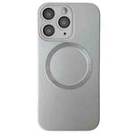 For iPhone 11 Pro Max Metallic Paint CD Texture MagSafe TPU Phone Case(Silver)