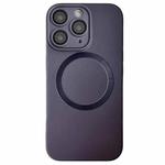 For iPhone 11 Pro Max Metallic Paint CD Texture MagSafe TPU Phone Case(Grey)