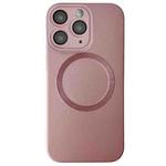 For iPhone 11 Pro Max Metallic Paint CD Texture MagSafe TPU Phone Case(Pink)