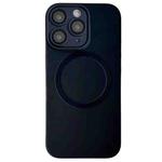 For iPhone 11 Pro Max Metallic Paint CD Texture MagSafe TPU Phone Case(Black)