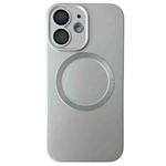For iPhone 11 Metallic Paint CD Texture MagSafe TPU Phone Case(Silver)