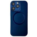 For iPhone 11 Pro Metallic Paint CD Texture MagSafe TPU Phone Case(Dark Blue)