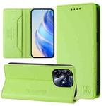 For Tecno Spark 10 Pro 5G / K17 4G RC01 Dual-Folded Magnetic Suction RFID Leather Phone Case(Grass Green)