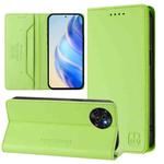 For itel S23 / S665L RC01 Dual-Folded Magnetic Suction RFID Leather Phone Case(Grass Green)