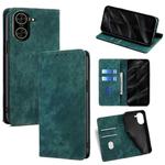 For Redmi A5 4G 171.7mm RFID Anti-theft Brush Magnetic Leather Phone Case(Green)