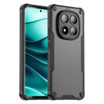 For Redmi Note 14 Pro+ 5G Armor Glaze PC Hybrid TPU Phone Case(Black)