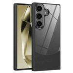 For Samsung Galaxy S24+ 5G Litchi Texture TPU Hybrid Acrylic Phone Case(Black)