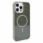 For iPhone 16 Pro Max Metal Lens Frame MagSafe Phone Case(Grey)