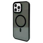 For iPhone 16 Pro Max Metal Lens Frame MagSafe Phone Case(Black)