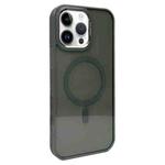 For iPhone 13 Pro Metal Lens Frame MagSafe Phone Case(Dark Grey)