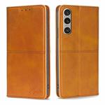 For Sony Xperia 1 VI Cow Texture Magnetic Leather Phone Case(Light Brown)