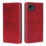 For Sharp Aquos Wish4 Cow Texture Magnetic Leather Phone Case(Red)