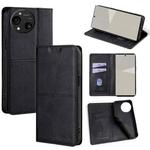 For Sharp Aquos R10 Cow Texture Magnetic Leather Phone Case(Black)
