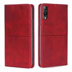 For Rakuten Hand 5G Cow Texture Magnetic Leather Phone Case(Red)