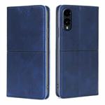 For Fujitsu Arrows We2 Cow Texture Magnetic Leather Phone Case(Blue)